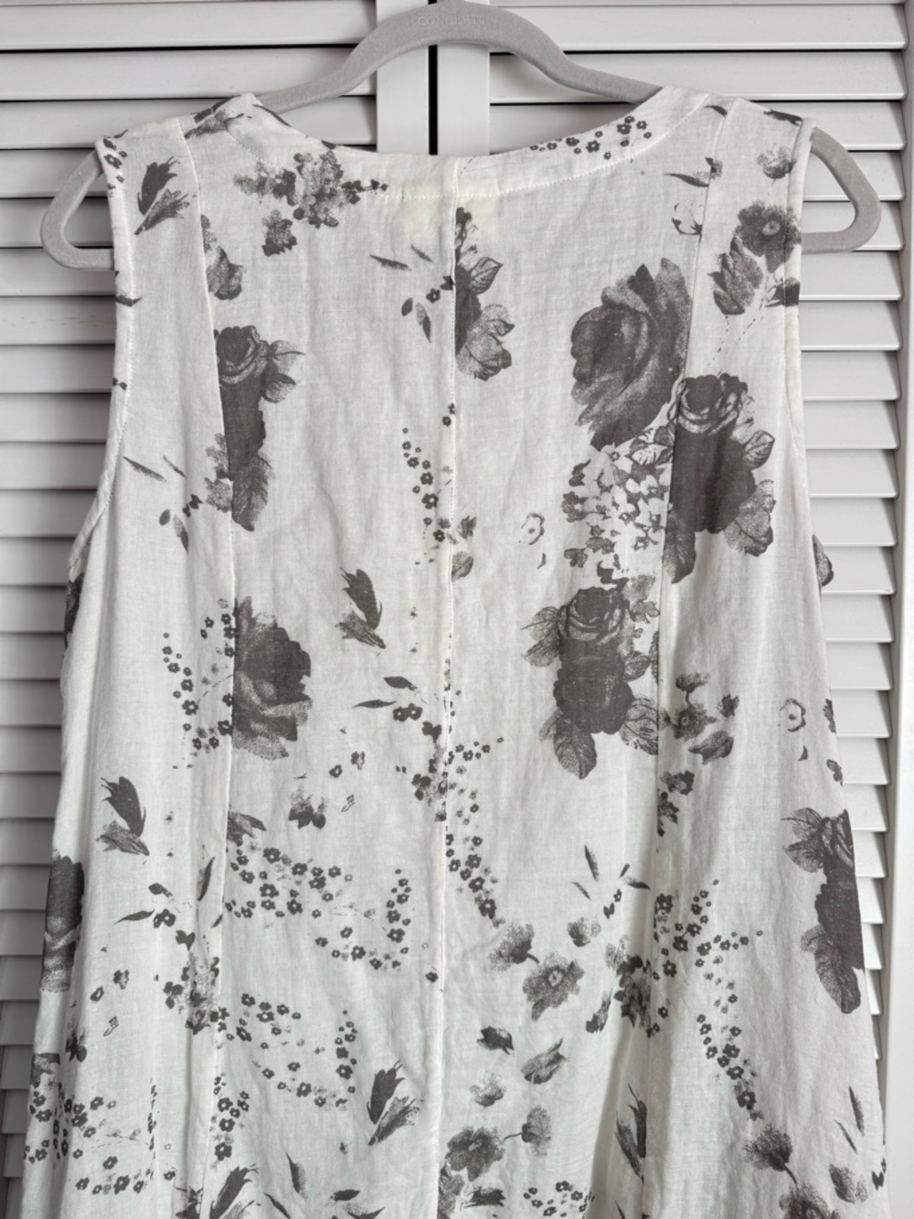 Paper Lace Asymmetrical Slit Kerchief Hem Sleeveless Midi Dress Gauze Medium NWT - Picture 9 of 11